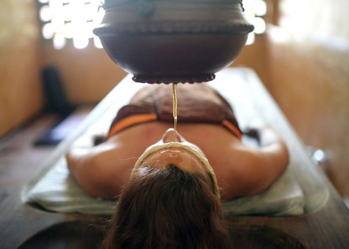 Indien ayurveda olie massage
